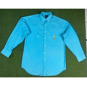 Vintage 1998 Warner Bros Tweety Bird Shirt Mens Small Studio Store Button Up Y2K